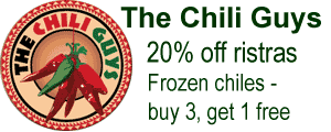 The Chili Guys 2012 Coupon for Ristras & Frozen Chiles
