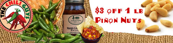 Pinon Nuts $3 off ad $3 off Pinon Nuts at The Chili Guys