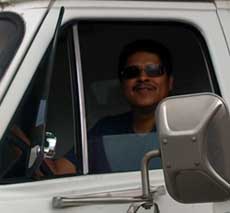 Jason delivers fresh chiles Truckload of fresh chiles